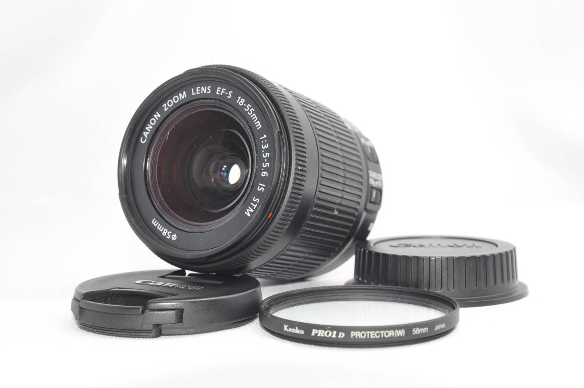 美品☆Canon キャノン EF-S18-55mm F3.5-5.6 IS STM APS-C対応