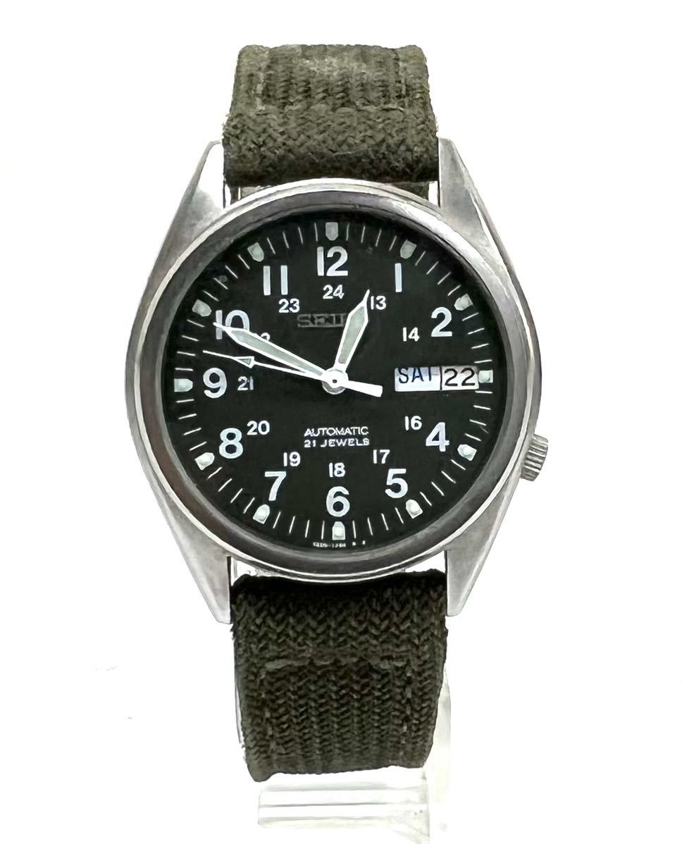ジャンクSEIKO 5 7S26-3060自動巻き21石 デイデイトミリタリー ジャンク SEIKO セイコー 7S26-3060 21石 ミリタリー 自動巻き メンズ