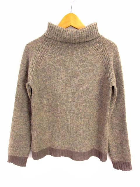  マーガレットハウエル MARGARET HOWELL 長袖 ニット セーター タートルネック ウール カシミヤ シルク グレーベージュ系 レディース(セーター)｜売買されたオークション情報、yahooの商品情報を 女性用
