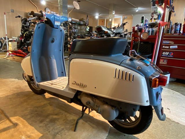 □HONDA JULIO AF32 ホンダ ジュリオ 50cc 水色 9555km 原付 原チャリ 