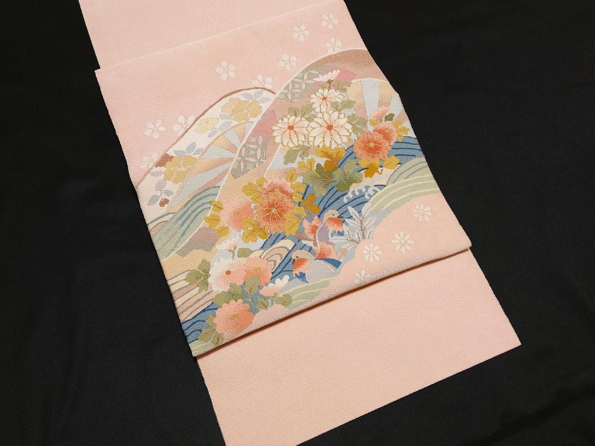 人気SALE，格安 爪掻き本綴れ 熟練の技 鴛鴦流水文様 八寸名古屋帯 キモノマルシェ M-66(仕立て上がり)｜売買されたオークション情報、yahooの商品情報をアーカイブ公開 - オークファン 仕立て上がり