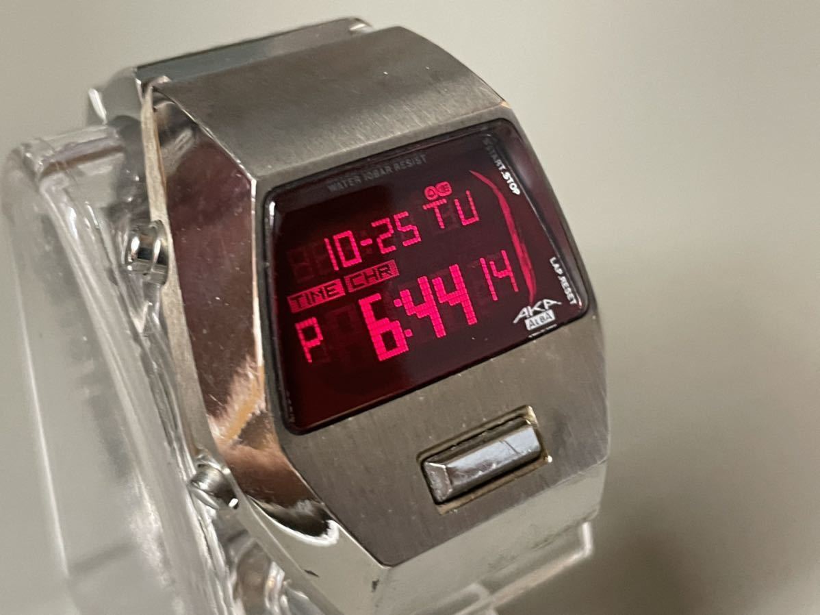 1円〜☆メンズ腕時計 SEIKO セイコー ALBA アルバ AKA デジタル W670