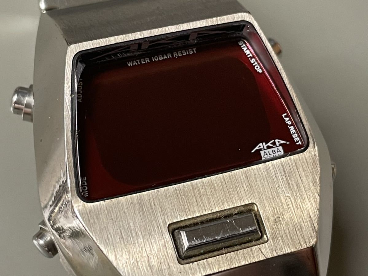 1円〜☆メンズ腕時計 SEIKO セイコー ALBA アルバ AKA デジタル W670