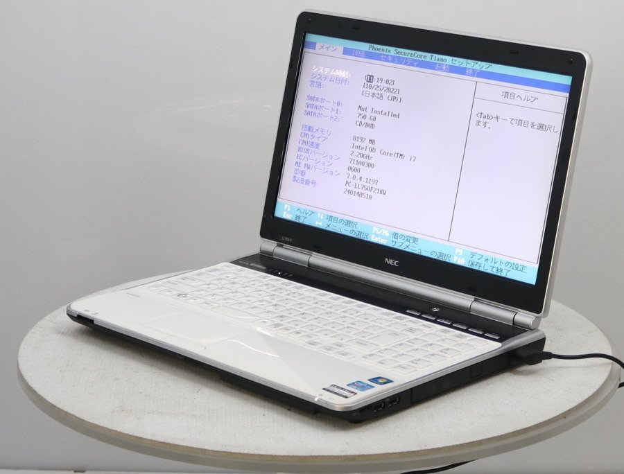 NEC PC-LL750F21KW LaVie LL750/F Core i7 2670QM 2.20GHz 8GB 750GB