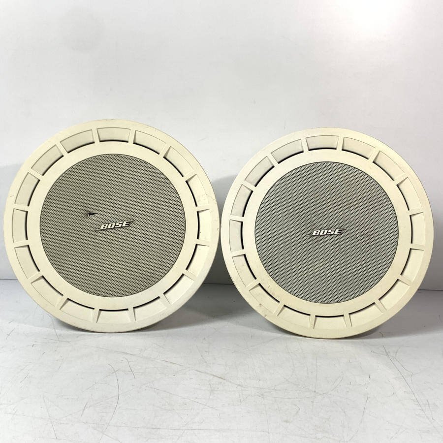 BOSE 111CL-III 天井埋込 スピーカー ペア　① BOSE 111-CLⅢ ボーズ 埋込型 スピーカー ペア ネットカバー2枚付き◇現状