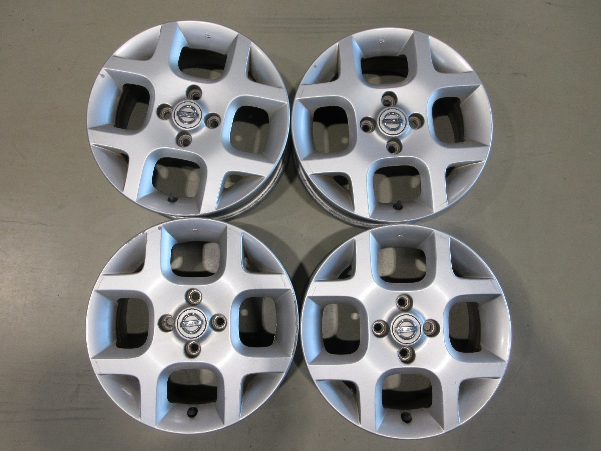 〇15インチ 純正アルミホイール / 日産 キューブ / 15X5.5J+50 / 4H