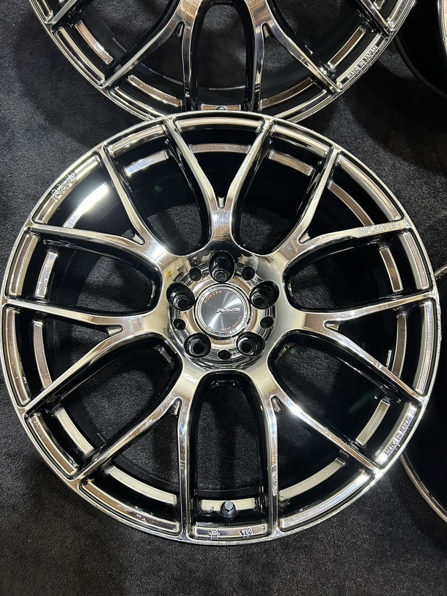 RAYS HOMURA 2×7AG 20インチ 8.5J +38 114.3 5H アルミホイール 4本 レイズ ホムラ 2X7AG アルファード ヴェルファイア