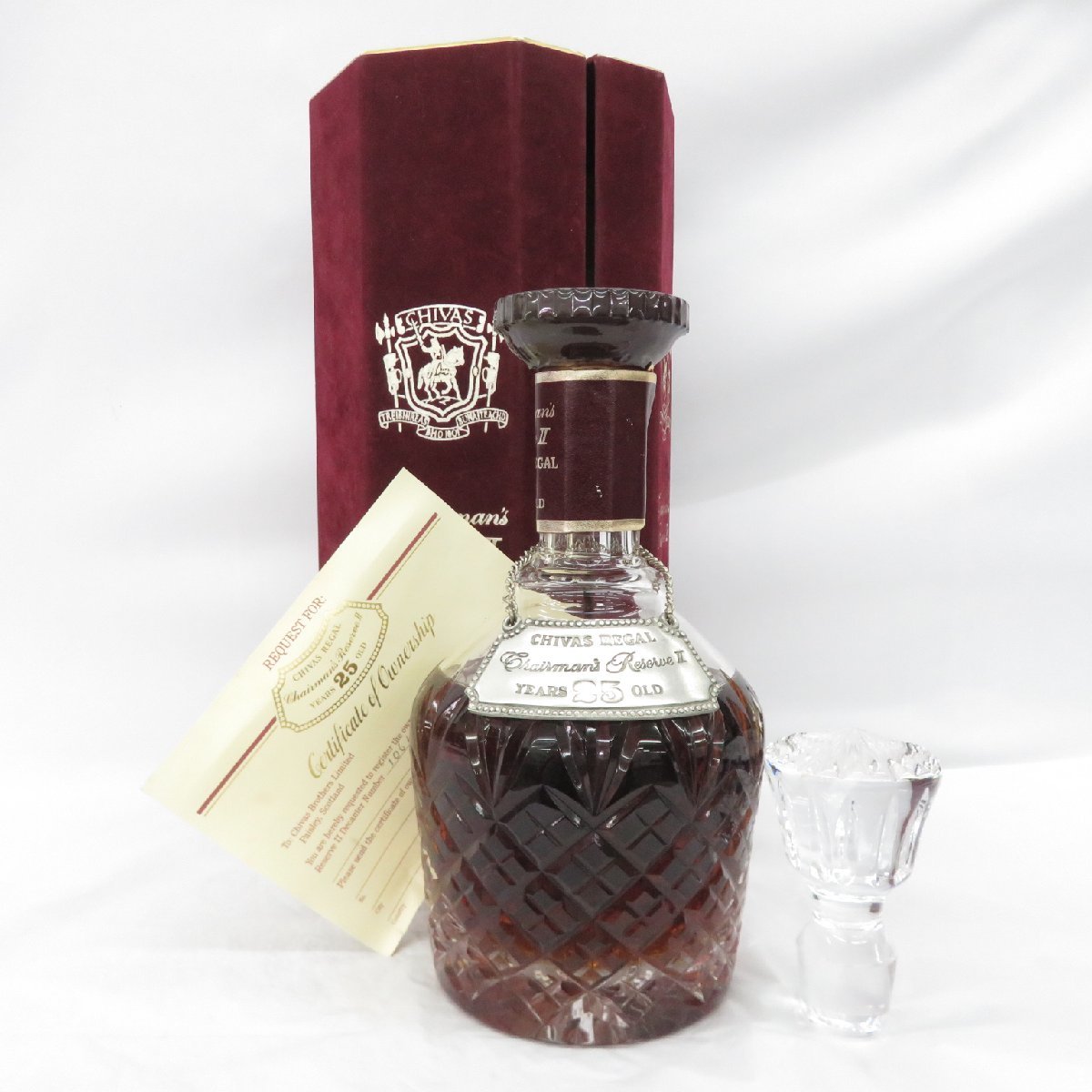 【未開栓】CHIVAS REGAL シーバスリーガル 25年 チェアマンズリザーブ II ウイスキー 750ml 43% 箱/冊子替え栓付き 11123164 1031