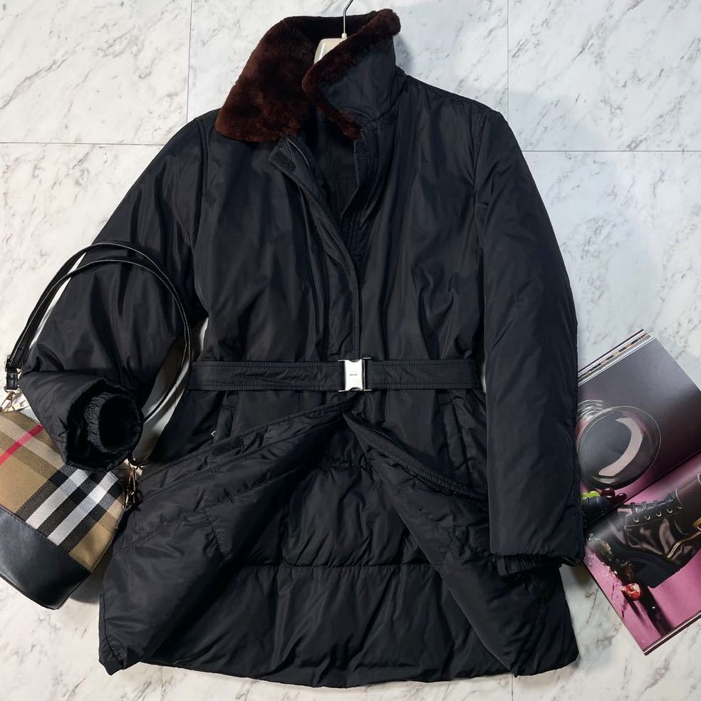 新品】PRADA リアルファーコート 40 超美品PRADA ☆ダウンジャケット 