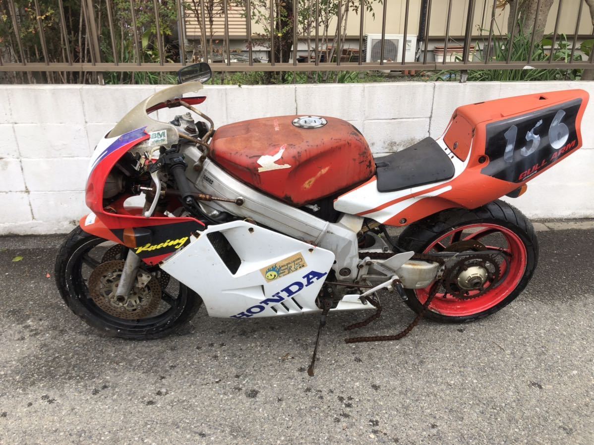 書類あり★圧縮あり★NSR250 MC21 プロアーム★ クランキングOK レストアベース★検）RVF400 MC28 RS125 TZR250 ガンマ