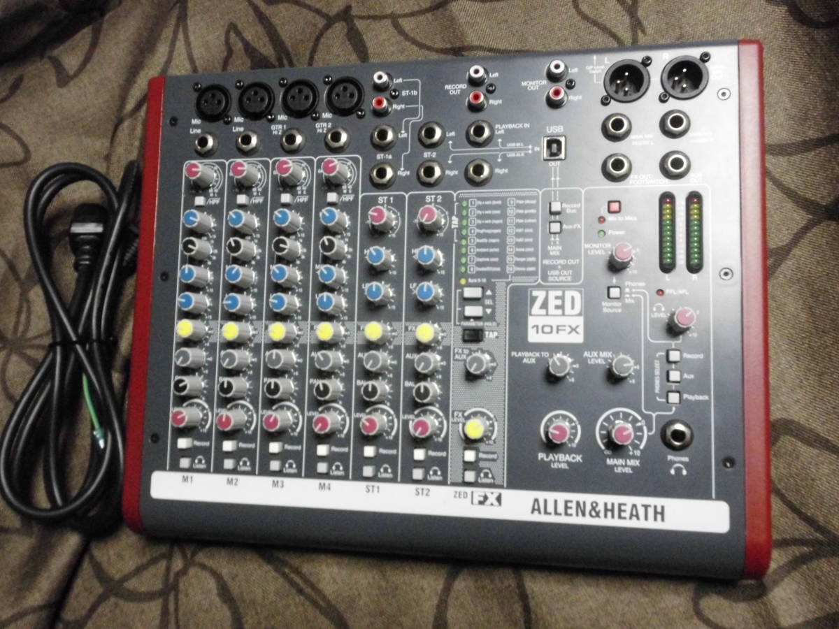 KORG アレン＆ヒース ALLEN & HEATH ミキサー ZED-10FX 綺麗で動作品