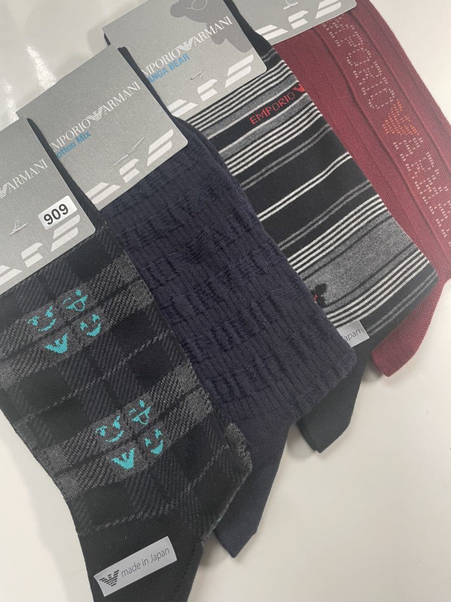 909 エンポリオ アルマーニ ブランドソックス　靴下 メンズ 紳士 カジュアルソックス 百貨店 オシャレ 高級 百貨店取り扱い　ソックス