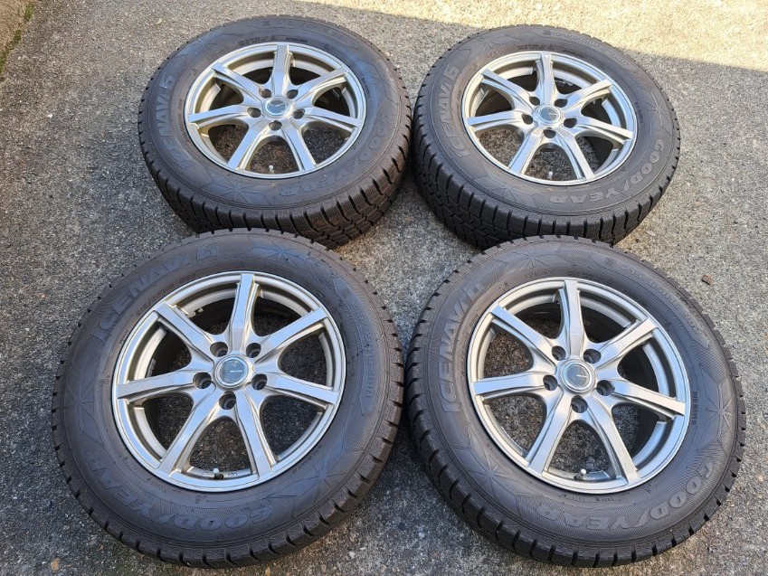 ミルアス 5H114.3 90系ノア・ヴォクシーなど 6.5-16 中古ホイール +38 