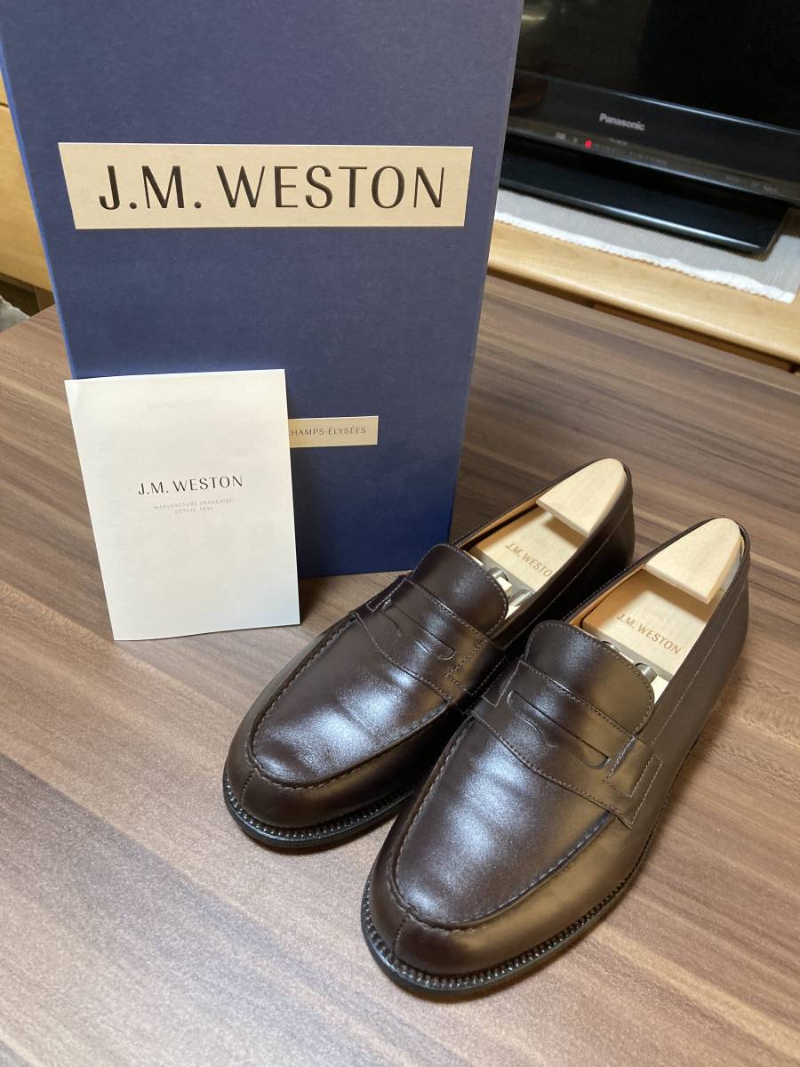 新品購入試着のみ】J.M.WESTON 180 ローファー 5D ダークブラウン 