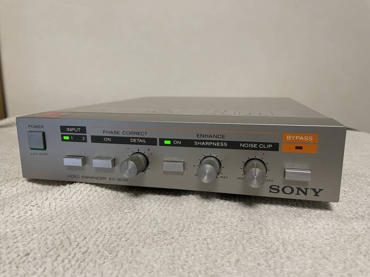 希少☆SONY ビデオエンハンサー XV-3000 通電OK！ジャンク SONY VIDEO ENHANCER ビデオ エンハンサー XV-3000 画質補正 ジャンク