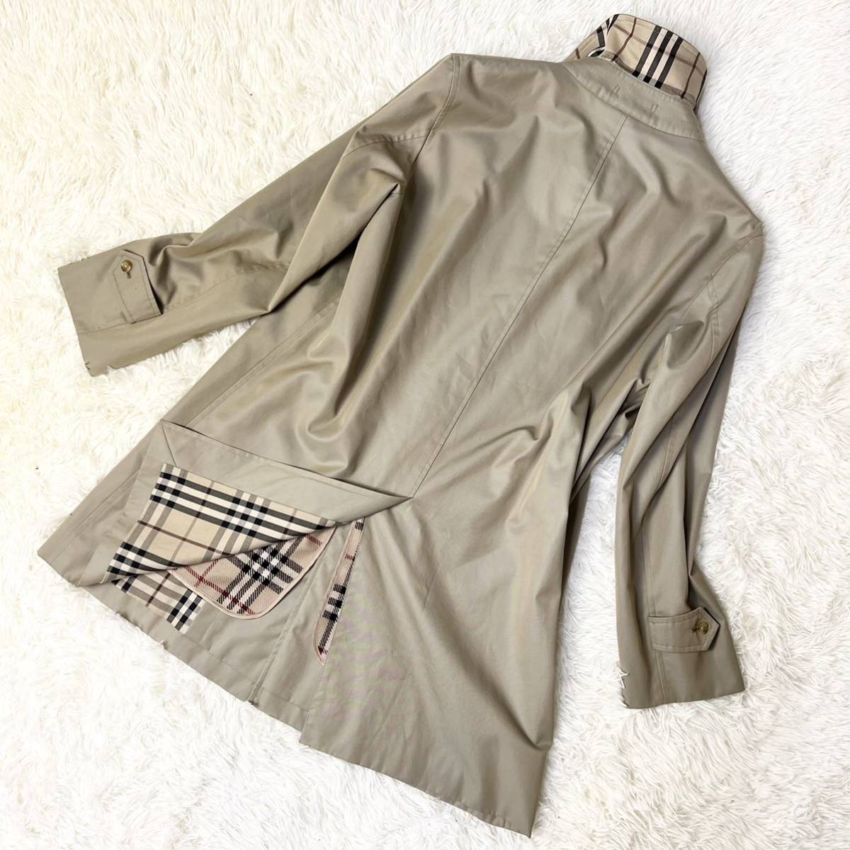 1円〜【極美品】BURBERRY LONDON バーバリーロンドン 最高級ステン 