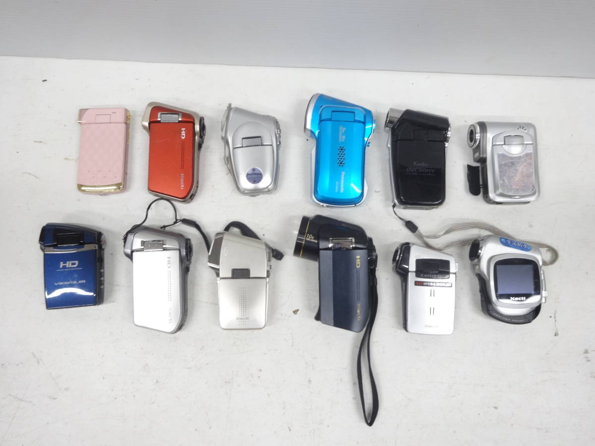 Panasonic&frasl;SANYO 等 デジタルムービーカメラ まとめ 12個 動作