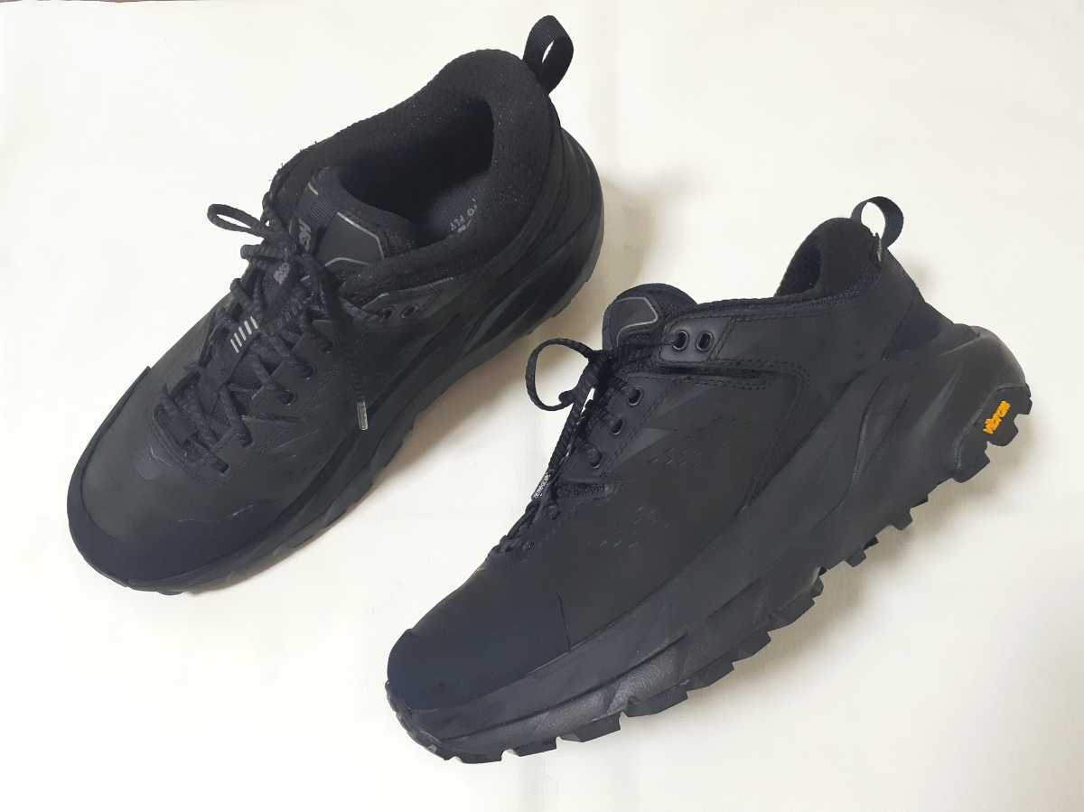 HOKA ONEONE M KAHA LOW GTX BLACK 防水 GORE-TEX 26.0 黒 スニーカー 