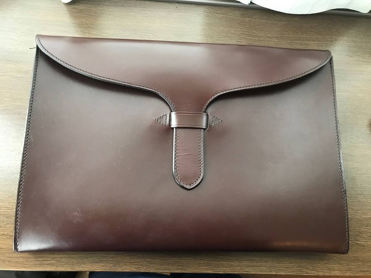 Rutherfords Tongue Folio Case Dark Brown ラザフォード トング  