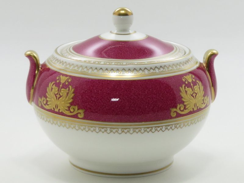 ウェッジウッド シュガーポット■コロンビア パウダールビー シュガーポット 小物入れ 1個 WEDGWOOD 1級品