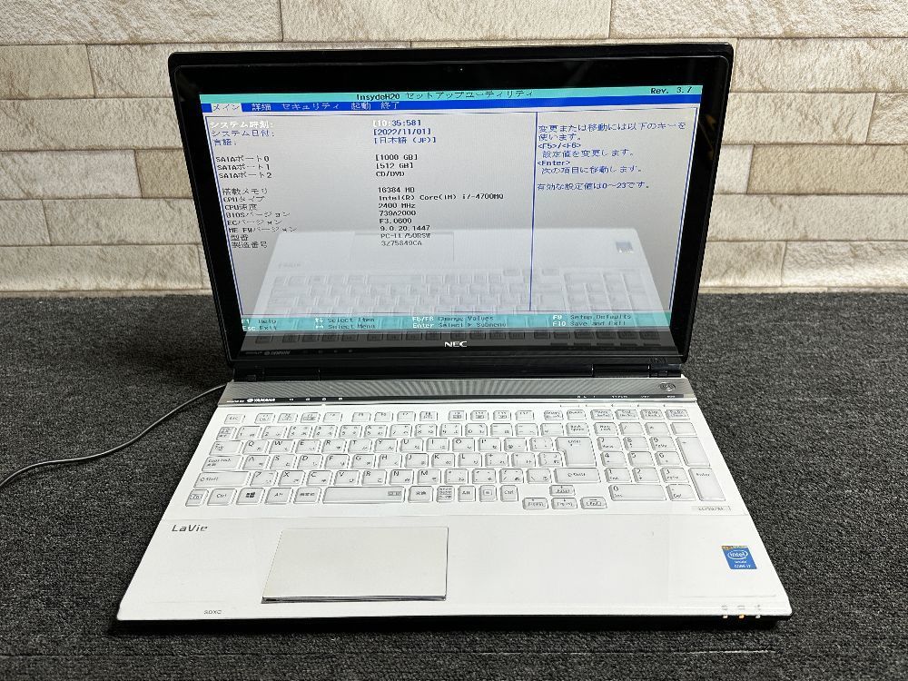 8 NEC PC-LL750MSW LaVie LL750/M Core i7 4700MQ ノートパソコン