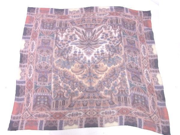 ETRO エトロ ストール 正方形 〓（1）ETRO ウールのペイズリー柄