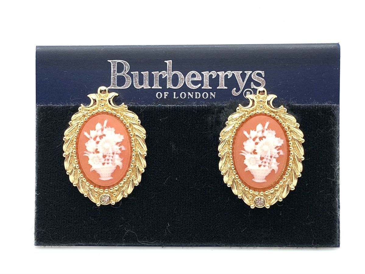 BURBERRYS VINTAGE カメオ イヤリング バーバリー BURBERRYS 
