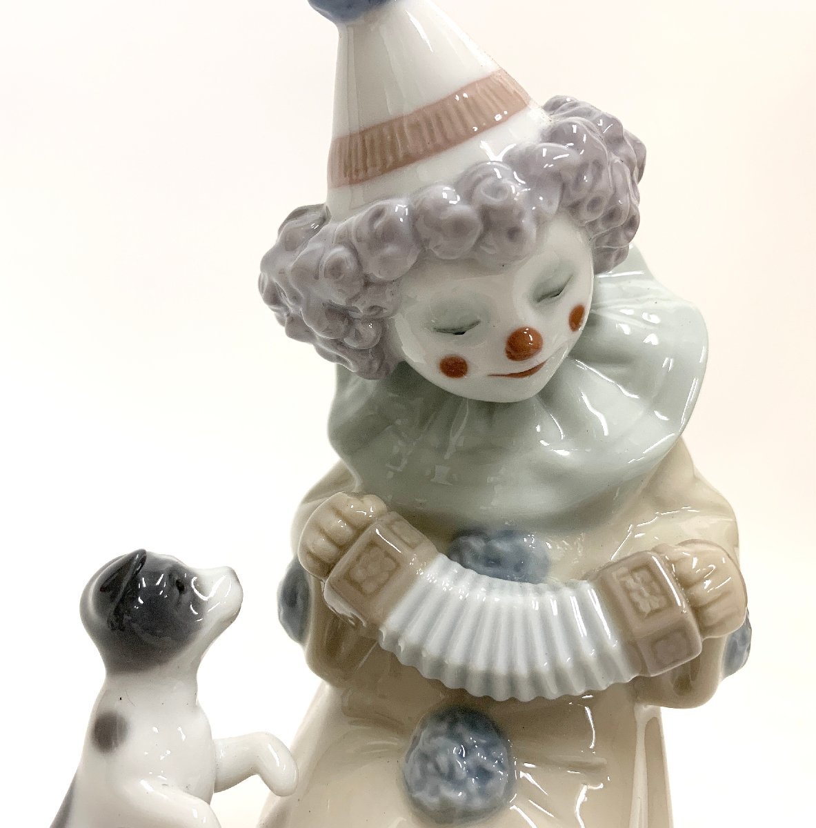 リヤドロ LLADRO 0 アコーディオンを持つピエロ 陶器 美品 -「ピエロ