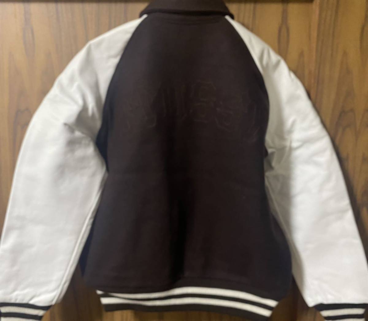 美品 STUSSY メルトンスタジャン 2005年発売 ブラウン Mサイズ 