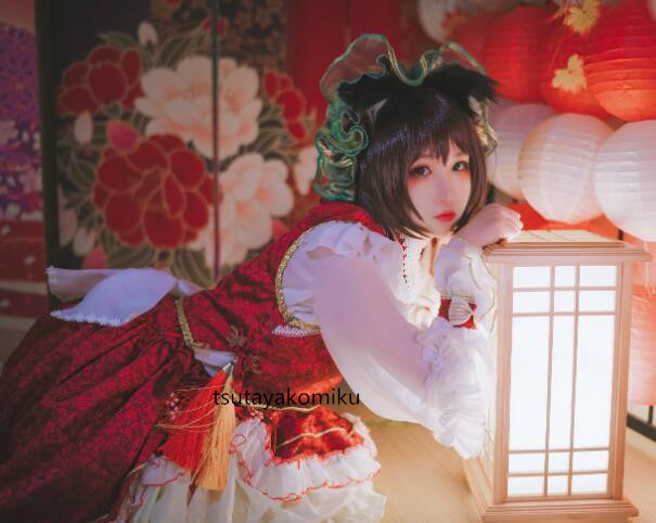 高品質 新作 東方Project 東方妖々夢 橙 オリジナル コスプレ衣装 風