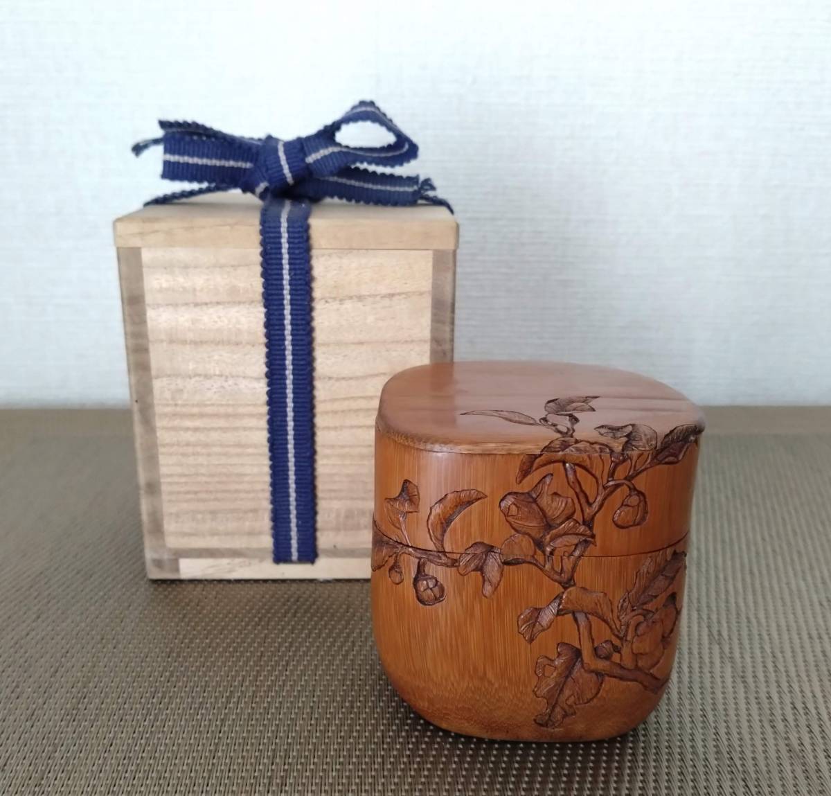 木瘤 置物 飾リ物 木製 天然 兎模様 茶室 香道 茶道 Y1056 銅 細工 龍