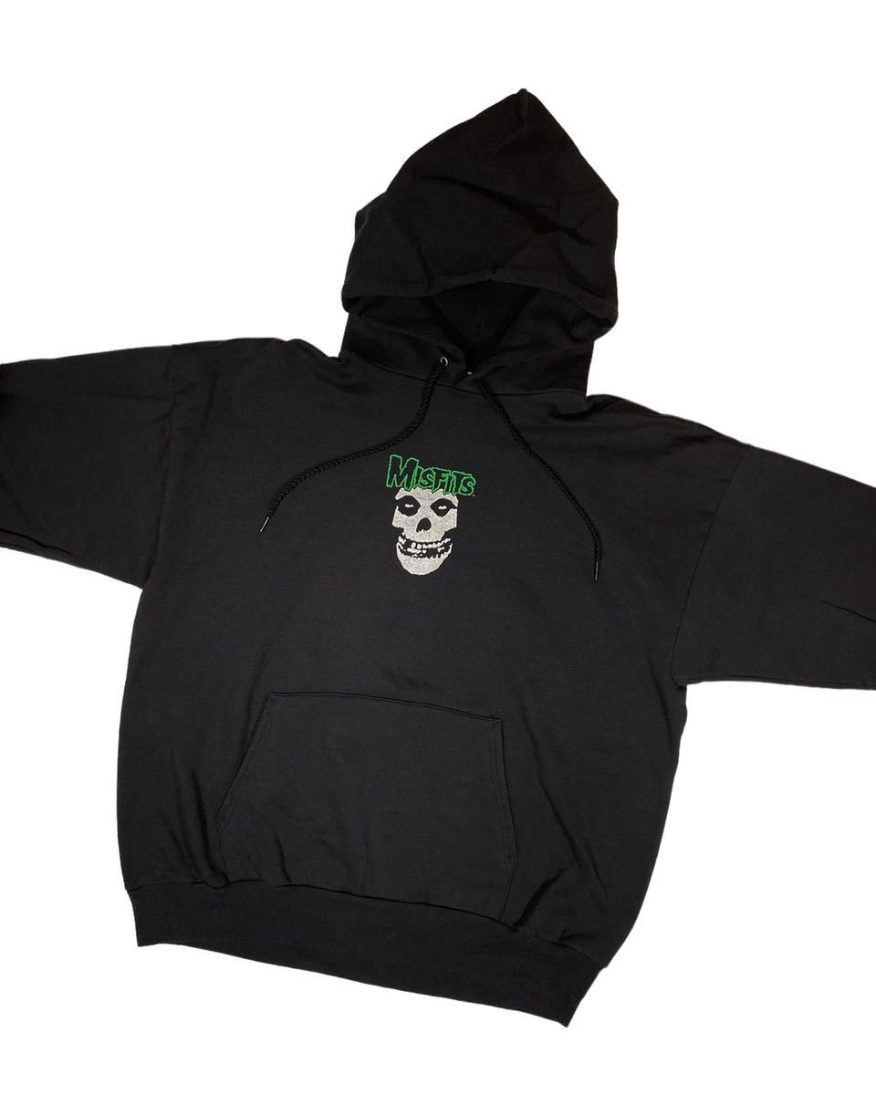 90s The Misfits USA製 XXL パーカー オフィシャル ロゴ ミスフィッツ  