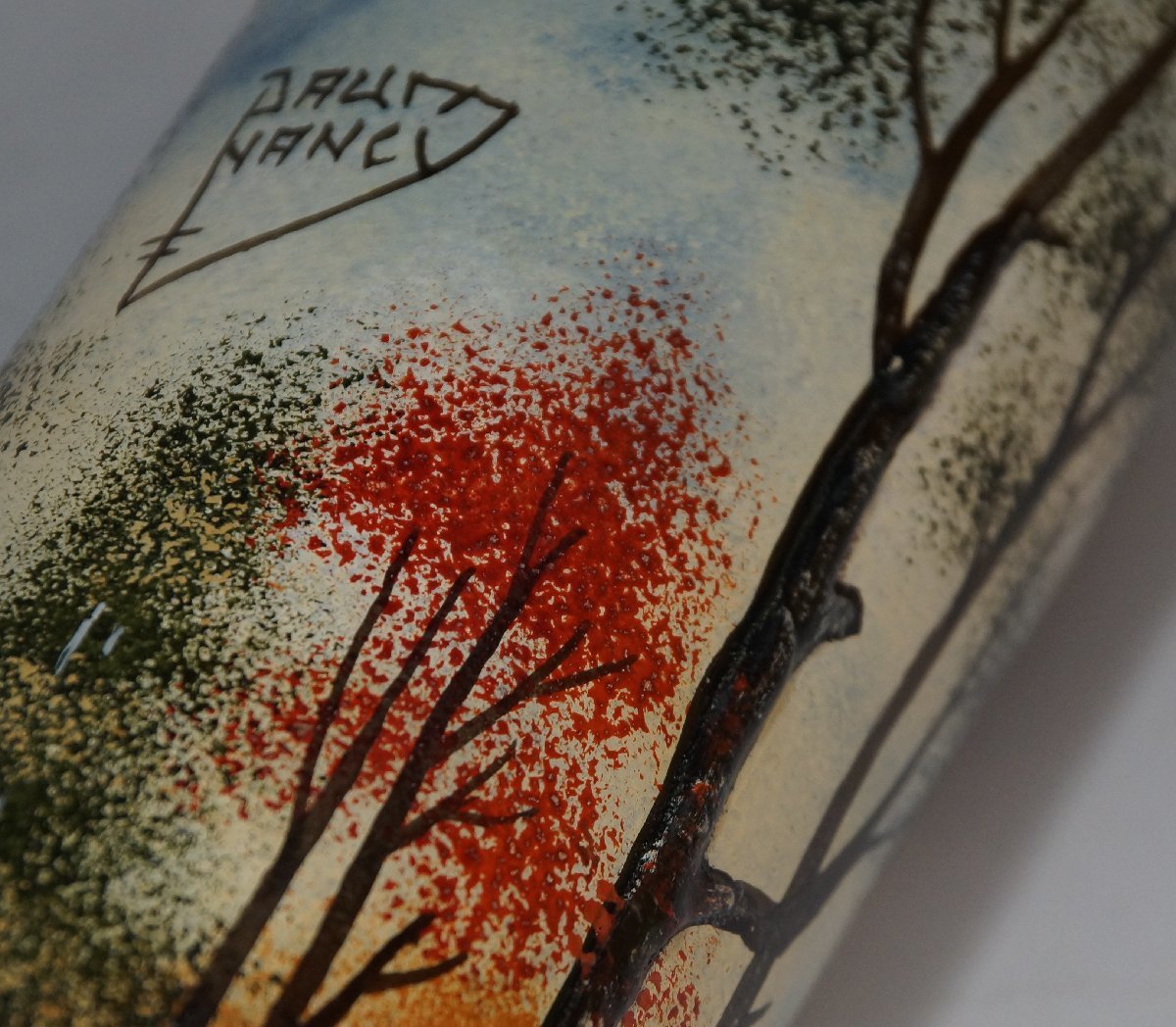 ☆【証明書】ドームナンシー 花瓶 高さ23.5cm 被せガラス アンテルカ  