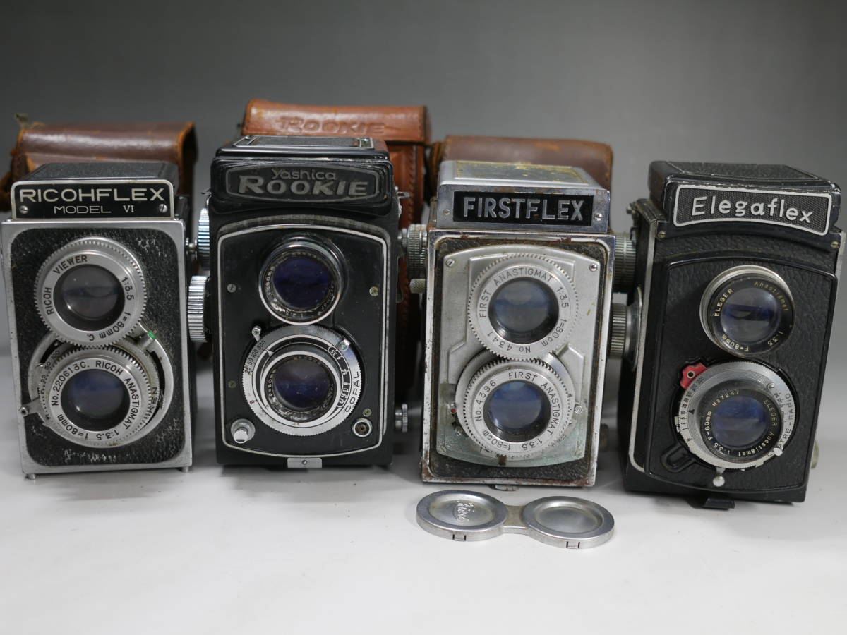 ◇RICOHFLEX・Yashica ROOKIE・FIRSTFLEX・Elegaflex 二眼レフカメラ