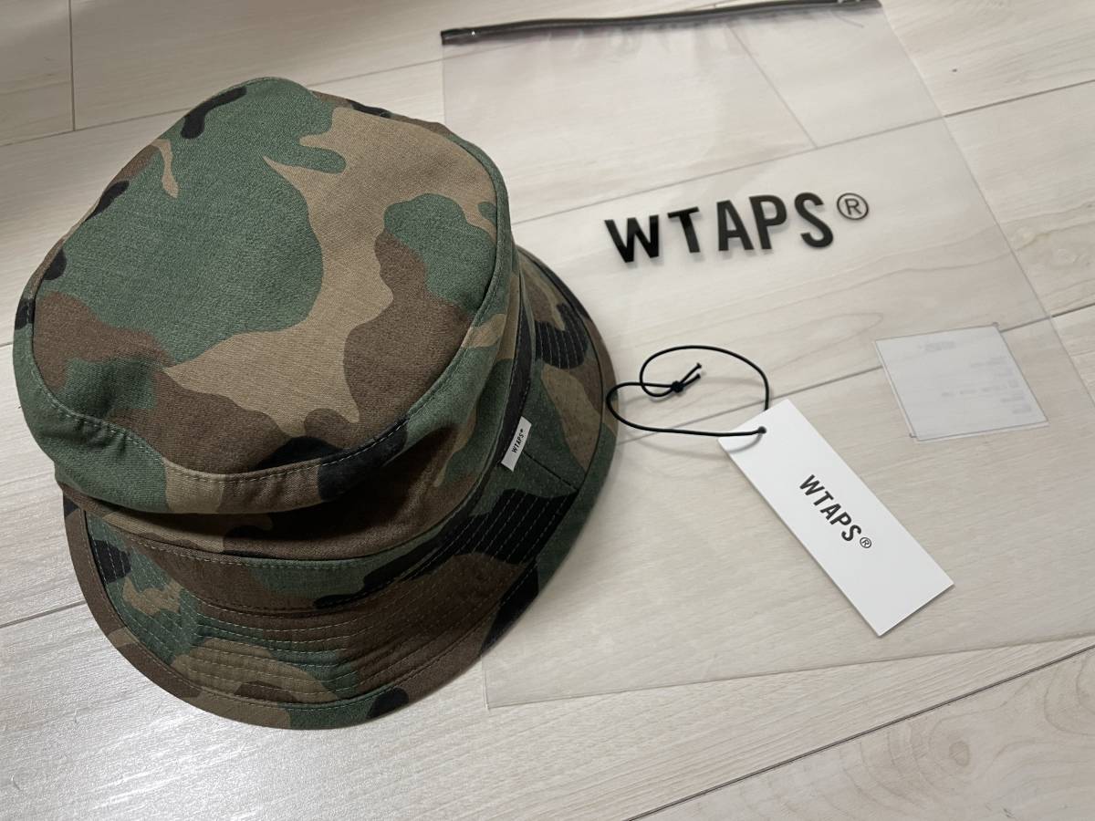 20AW WTAPS バケットハット BUKET / HAT / COTTON. SATIN. CAMO ウッド
