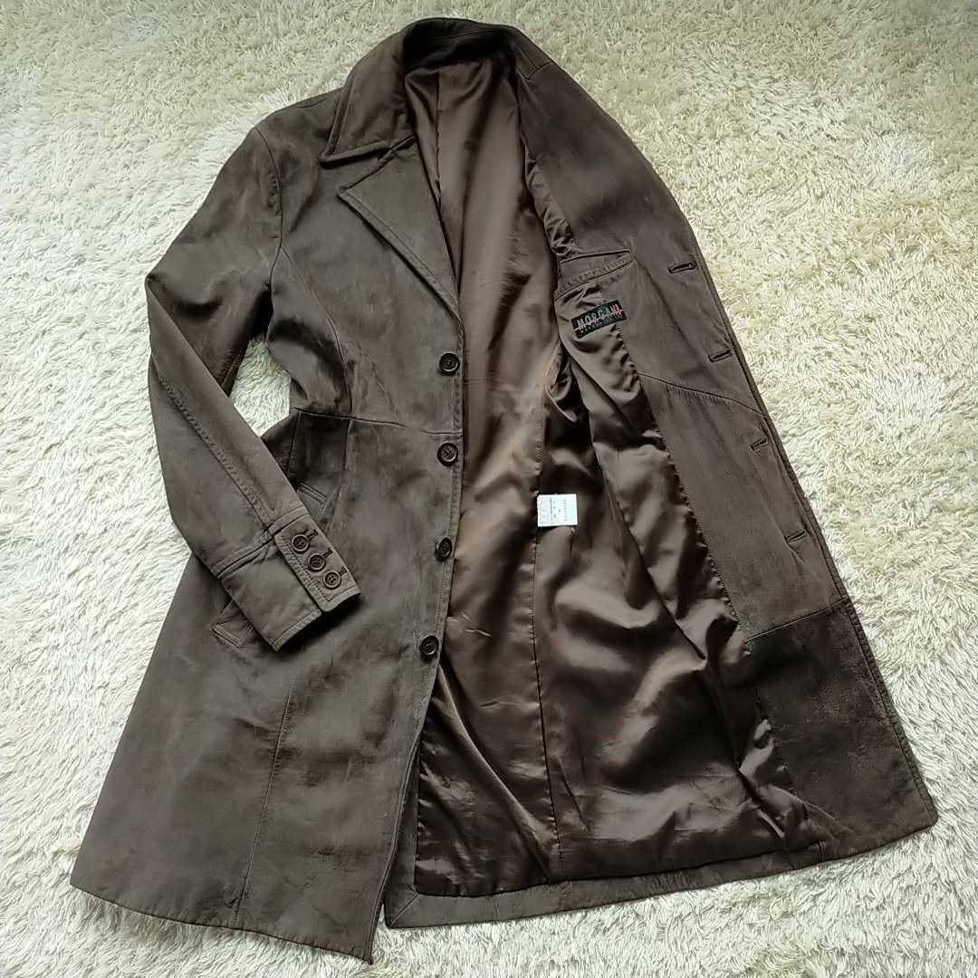 MORGAN HOMME【圧倒的存在感】モーガンオム カウレザーコート 