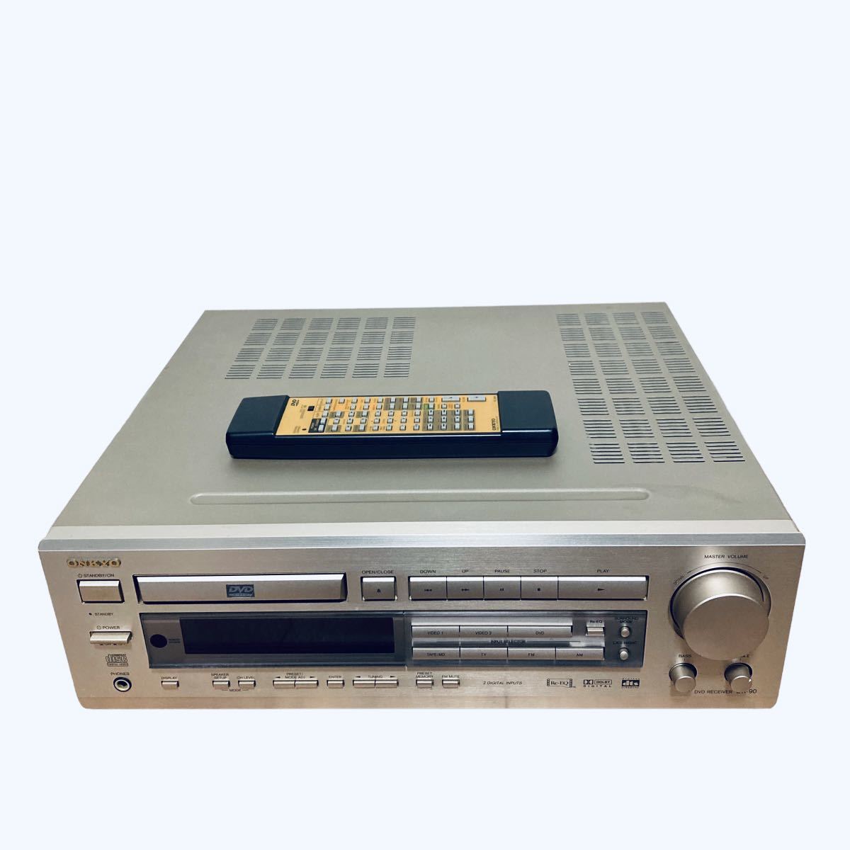 ONKYO オンキョー DR-90 DVDプレーヤー AVアンプ リモコン付属 管理