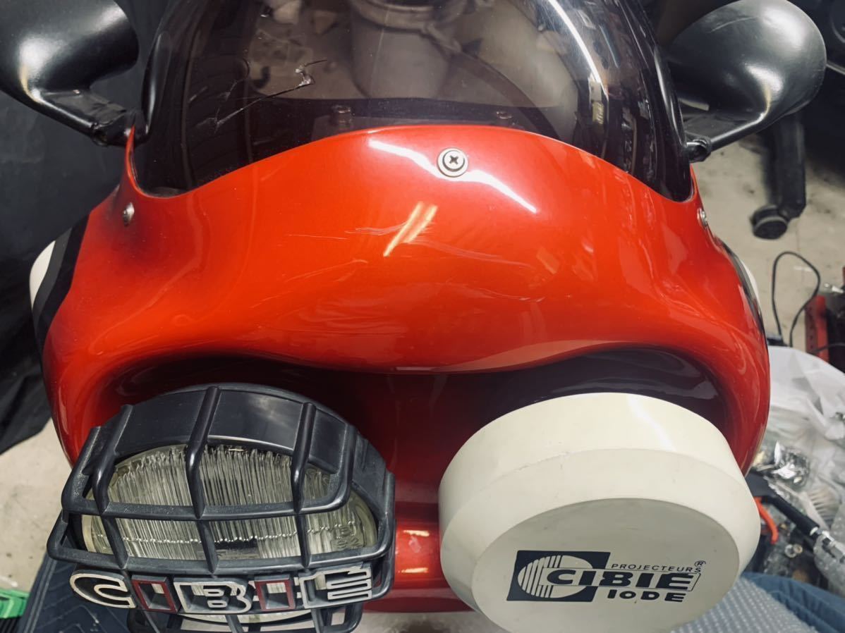 cbx400fデュアルカウル2型赤白シビエフォグ付き（検 ゼファー