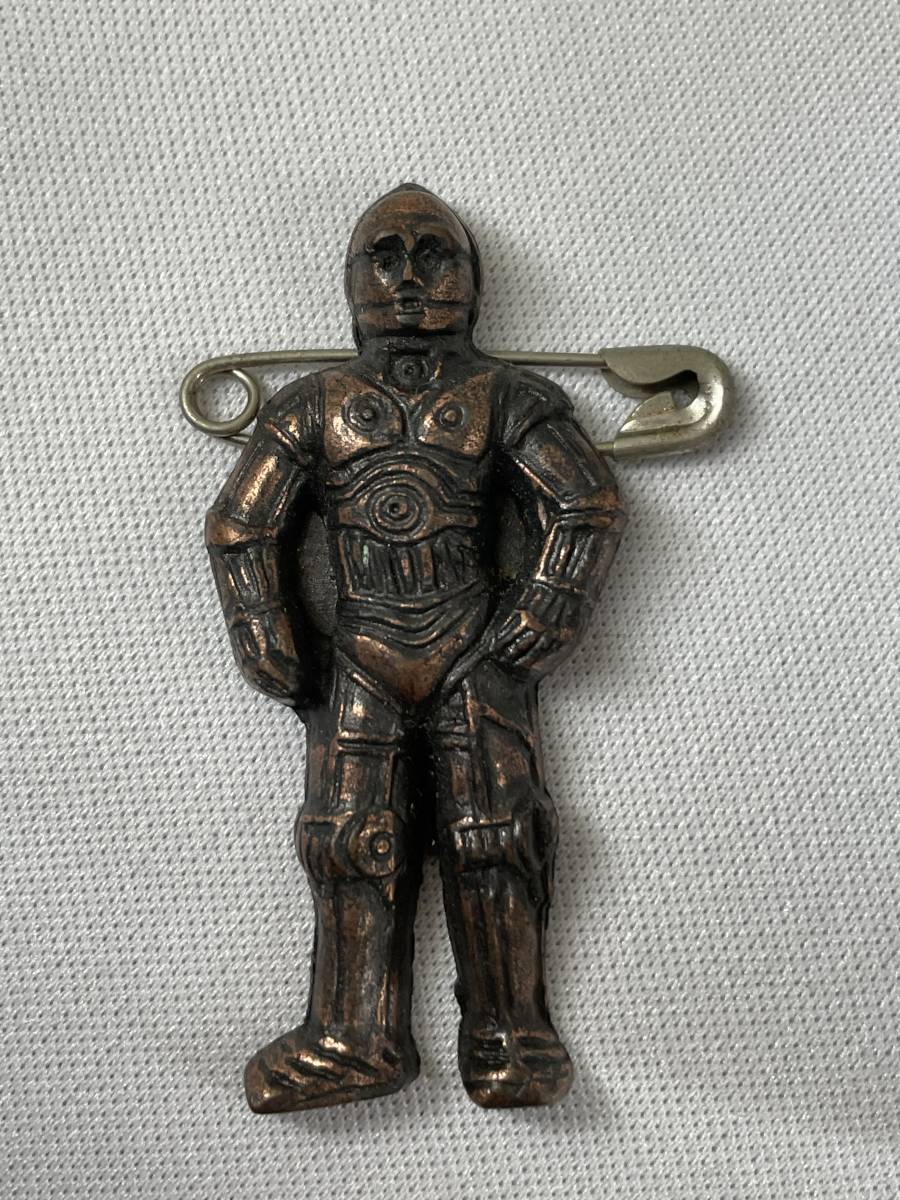 スターウォーズ メタルバッジ C3PO C-3PO 1978 タカラ SF ビンテージ(C 