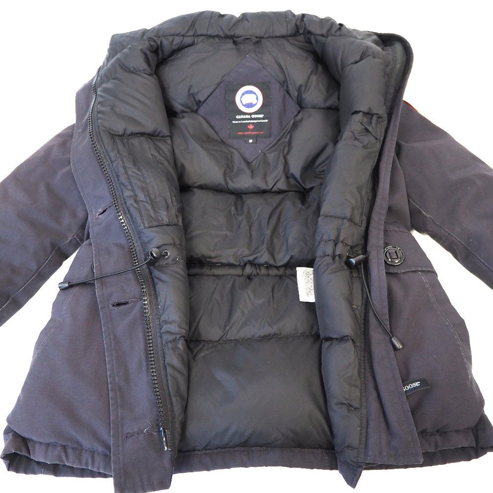 Th923301 カナダグース ダウンジャケット フード付き ネイビー系 #S/P レディース CANADA GOOSE 中古 CANADA GOOSE (カナダグース) フュージョン フーデット ブランド