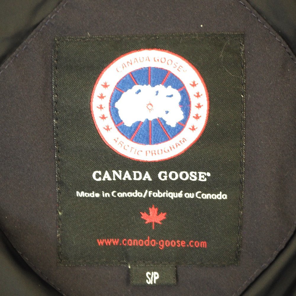 Th923301 カナダグース ダウンジャケット フード付き ネイビー系 #S/P レディース CANADA GOOSE 中古 CANADA GOOSE (カナダグース) フュージョン フーデット ブランド