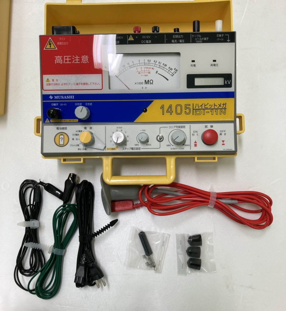  品 ムサシインテックハイビットメガ高圧絶縁抵抗計 DI-11N(電気計測器)｜売買されたオークション情報、yahooの商品情報をアーカイブ公開 - オークファン 電気計測器