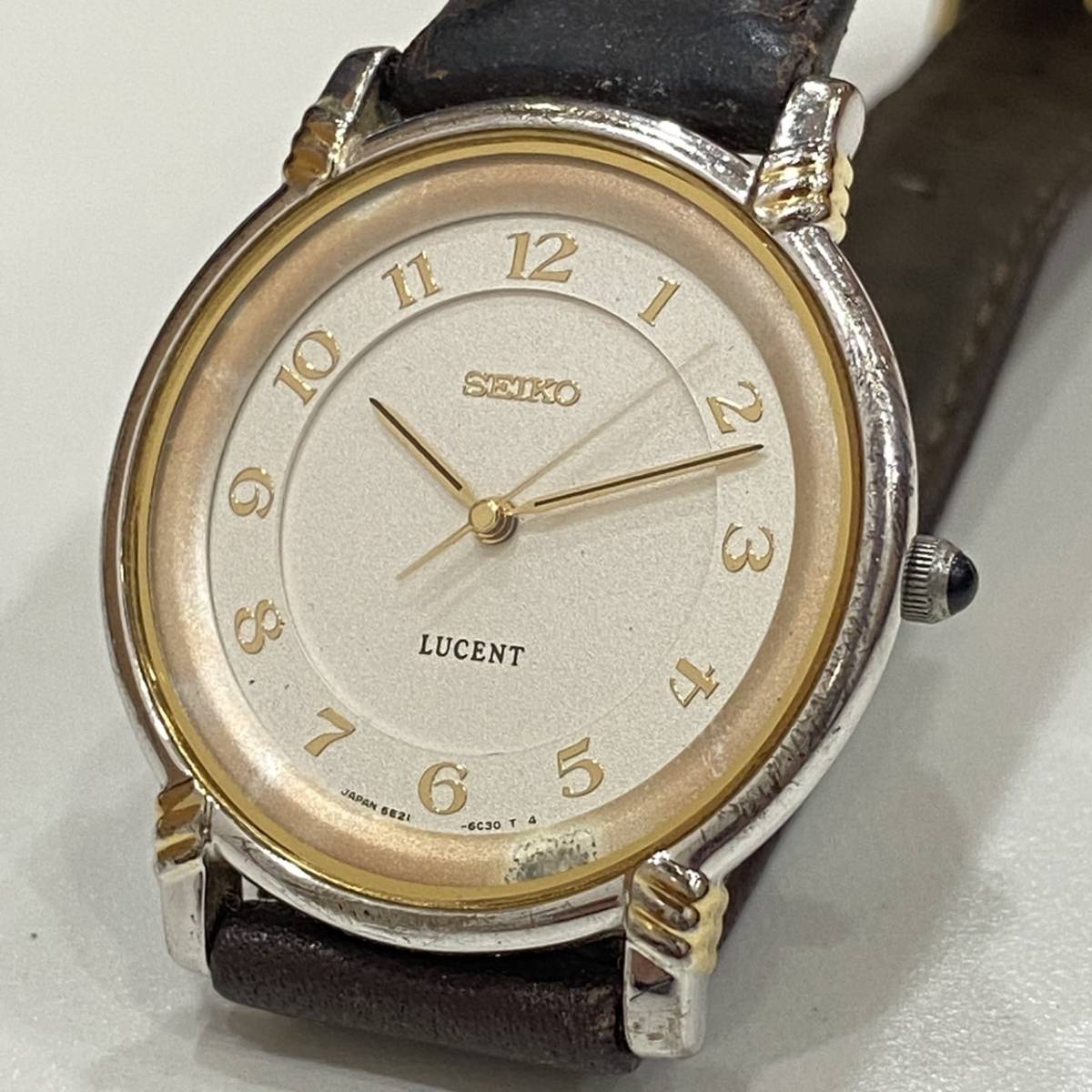 稼動品 SEIKO LUCENT セイコー ルーセント メンズ 男性 5E21-6C50 