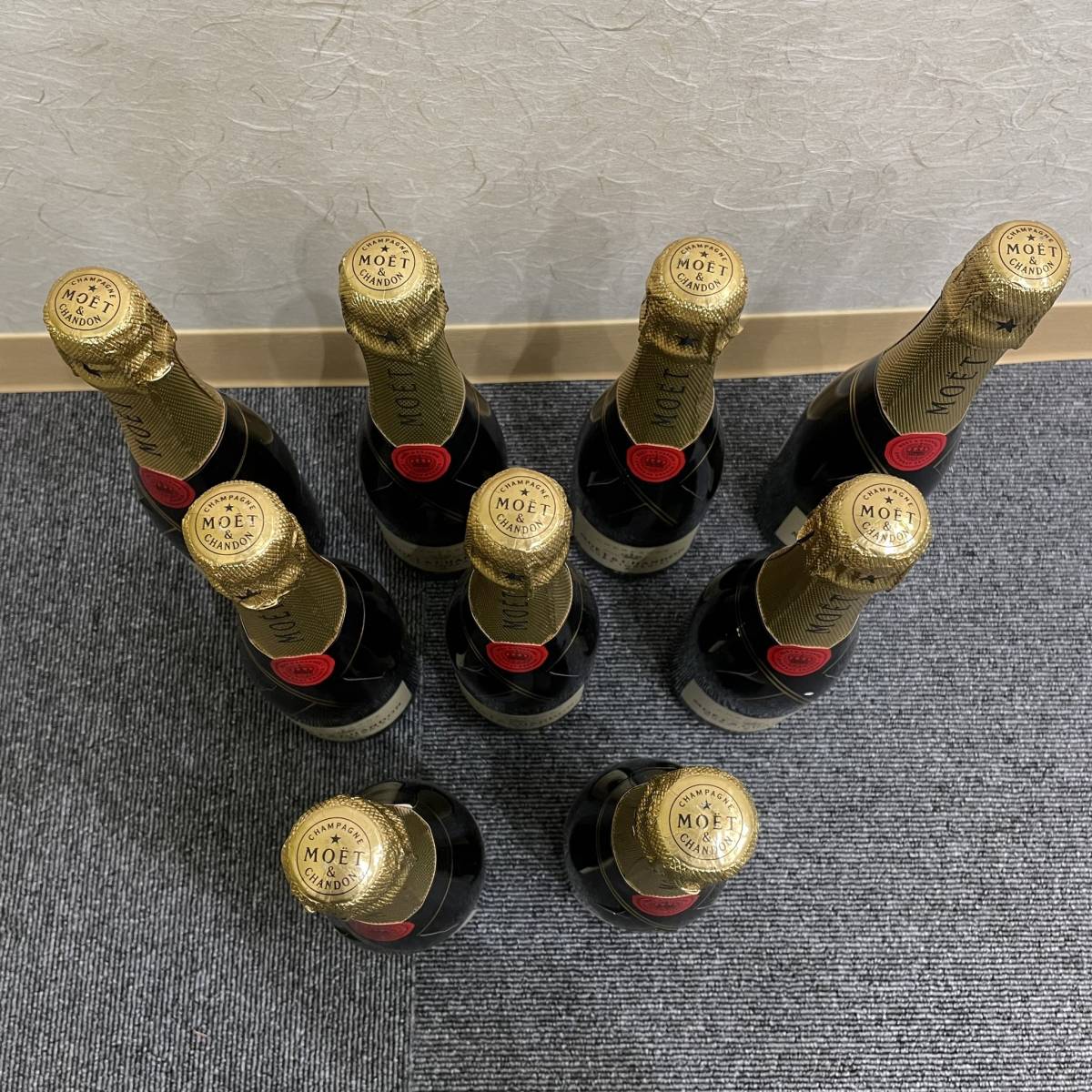 JV-34 【一円スタート】MOET＆CHANDON BRUT IMPERIAL おまとめ 9本