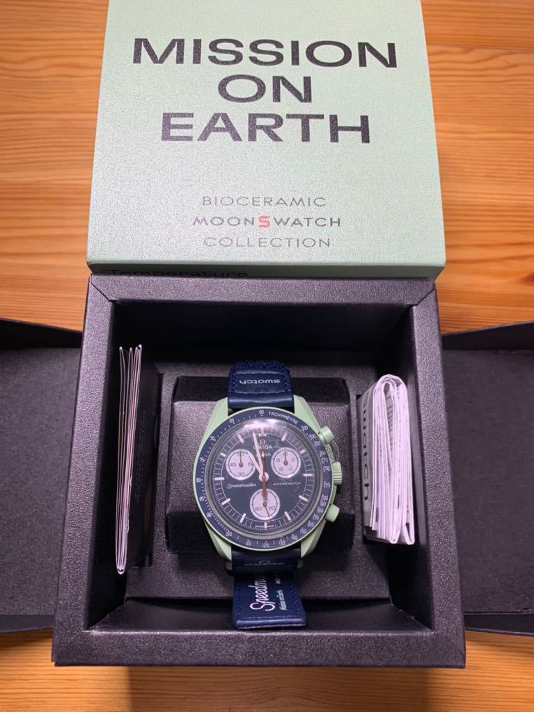 新品 OMEGA Speedmaster swatch Bioceramic MoonSwatch Mission on