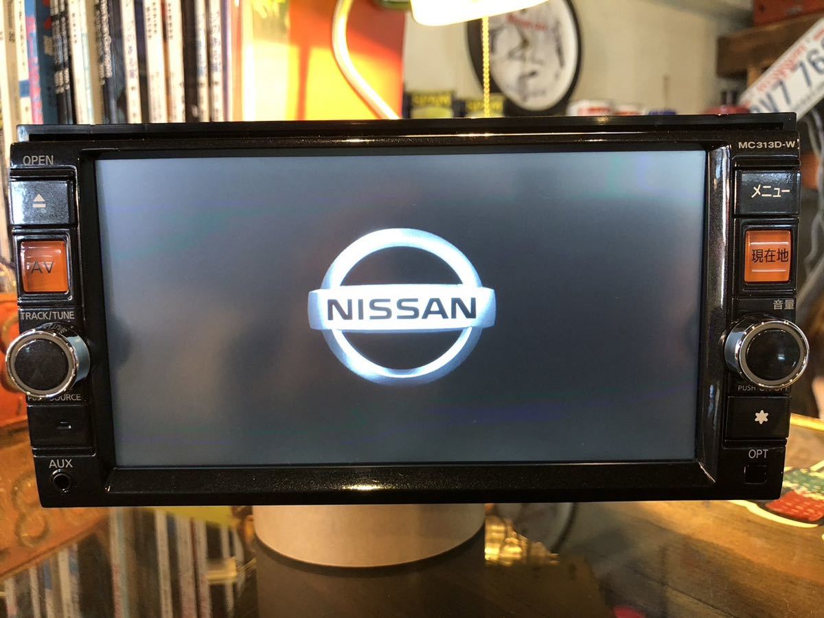 日産 純正 ナビ MM114D-W CD TV テレビ 地デジ SD USB ブルートゥース