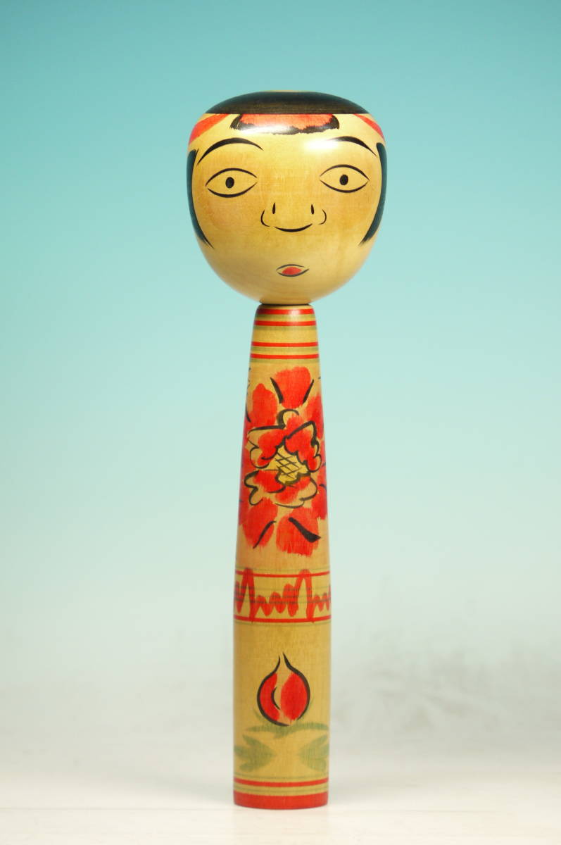 伝統工芸 工芸美術 ＊伝統こけし＊土湯系 中ノ沢亜系 ＊斎藤徳寿 銘 在