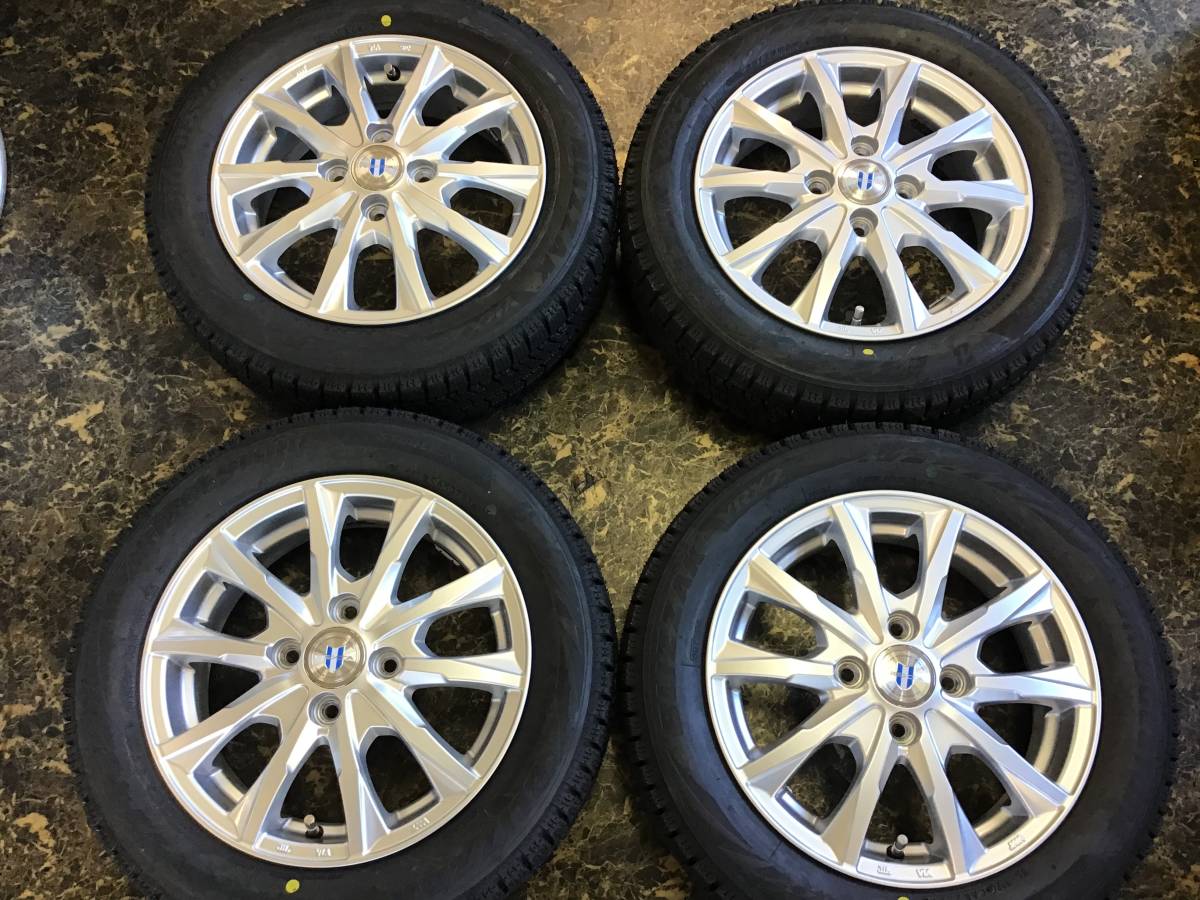 軽自動車 ホイール付 Weds NEXTA 14×4.5J 100-4H +45　ブリヂストン ブリザック VRX2　155/65R14　4本セット 