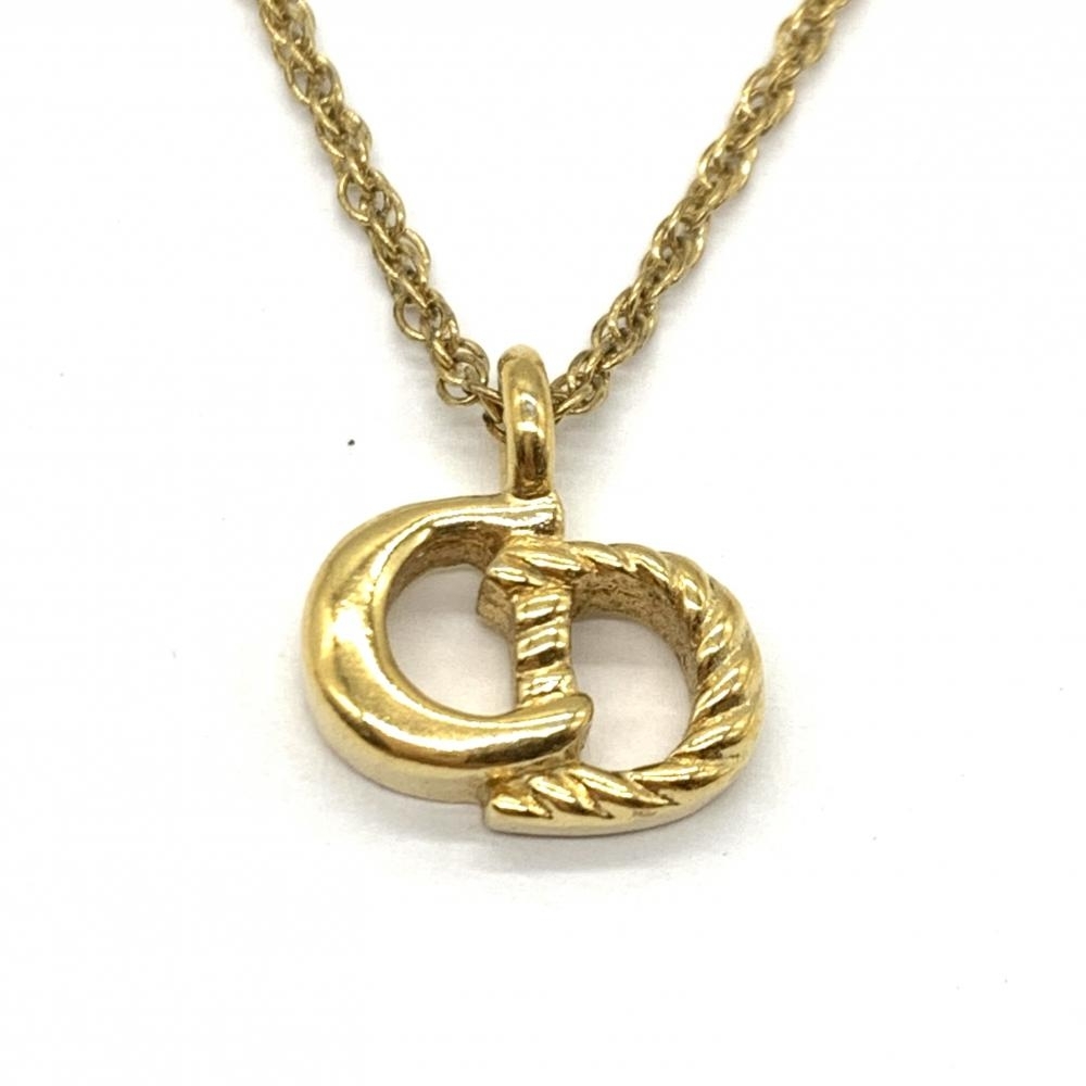 Dior ネックレス ゴールド Christian Dior クリスチャンディオール ロゴネックレス アクセサリー