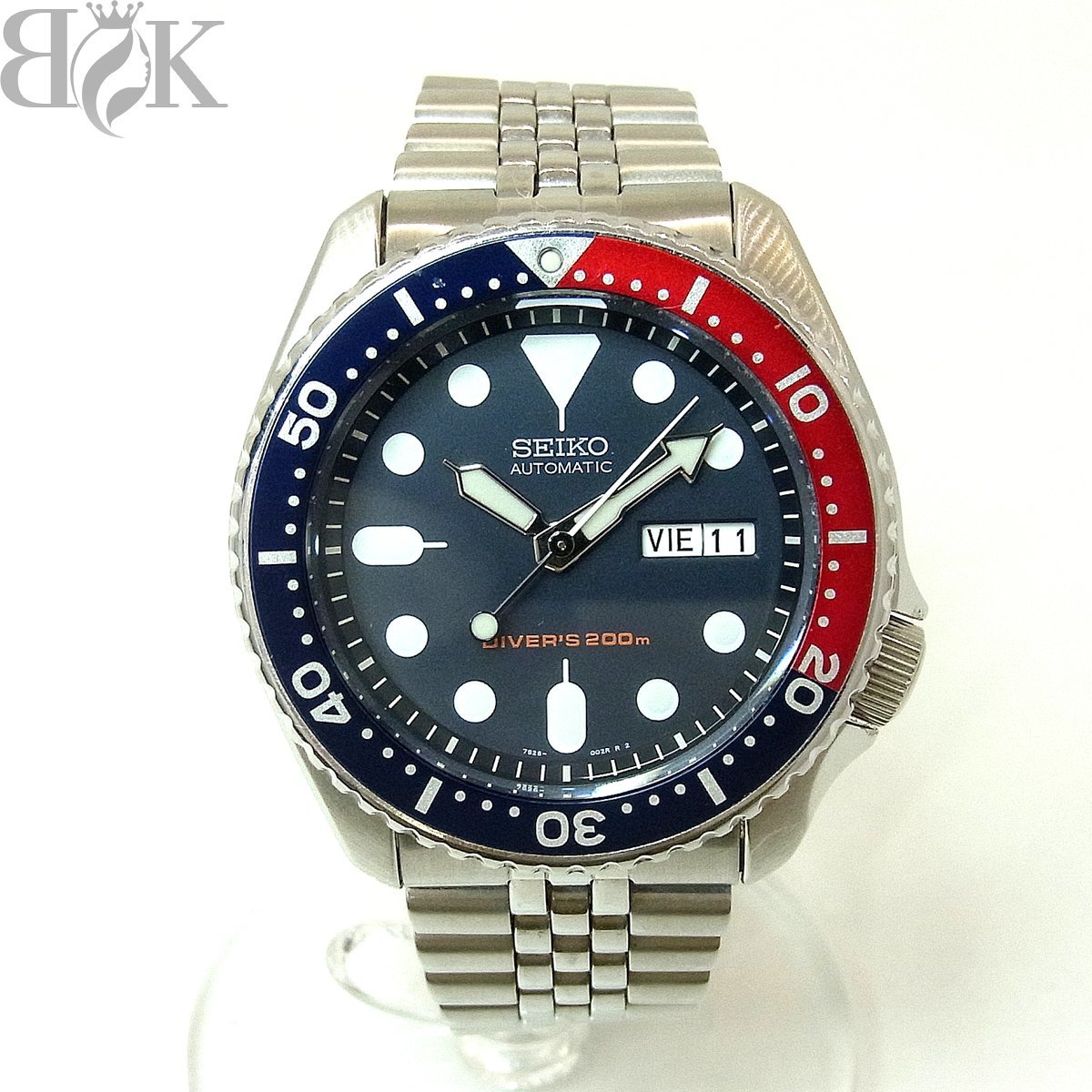 セイコー 7S26-0020 ブラックボーイ ダイバー 200m ペプシベゼル  